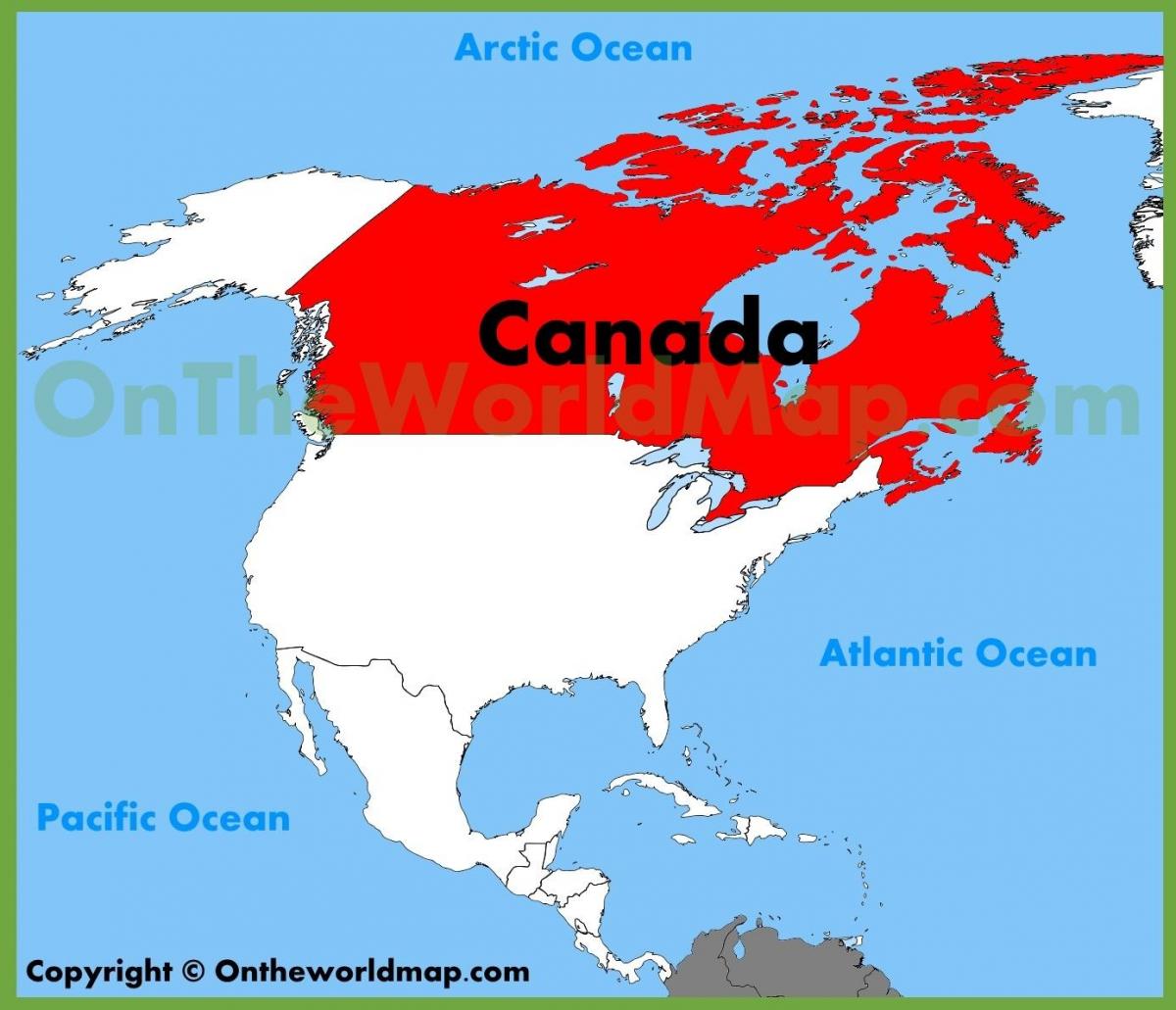 Canada-amerika kaart bekijken