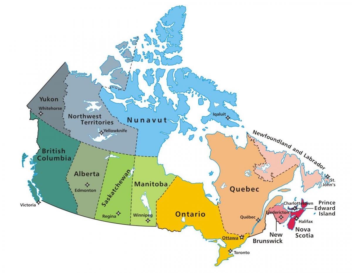 Canada scholen kaart