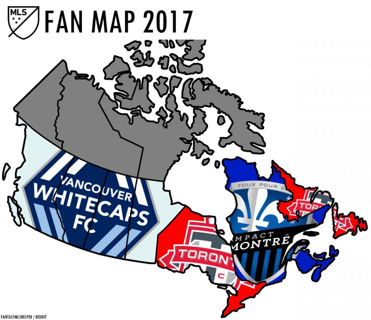 kaart van Canada mls