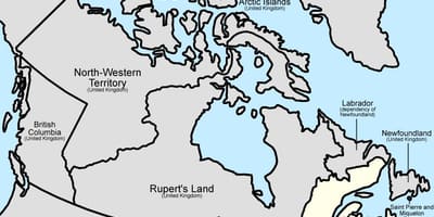 Kaart van Canada 1867