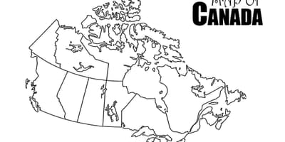 Canada kaart werkblad