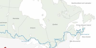 Canada trail kaart