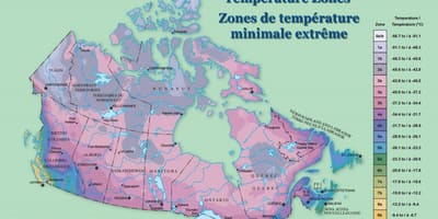 Kaart van Canada wind